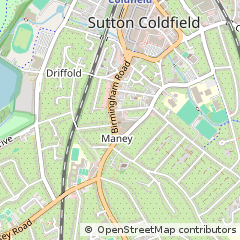 Map of Sutton Coldfield