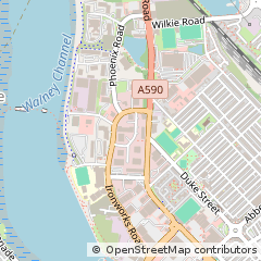 Map of Barrow-in-Furness, Cumbria