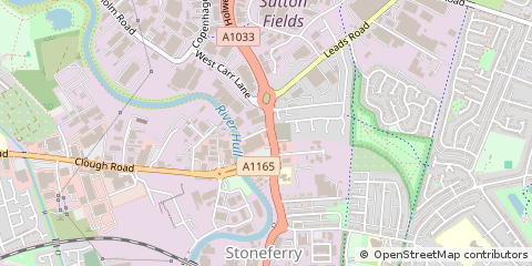 Map of Hull, East Yorkshire