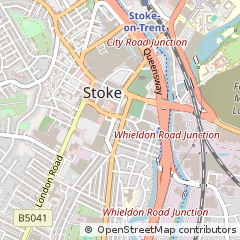 Map of Stoke-on-Trent, Staffordshire