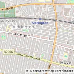 Map of Hove, East Sussex