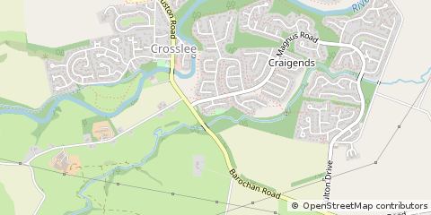 Map of Johnstone, Renfrewshire