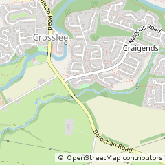 Map of Johnstone, Renfrewshire