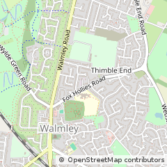 Map of Sutton Coldfield, West Midlands