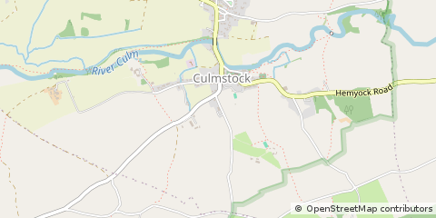 Map of Cullompton, Devon