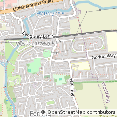 Map of Ferring, West Sussex