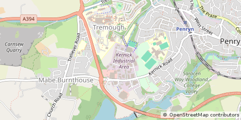 Map of Penryn, Cornwall