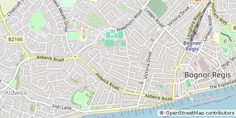 Map of Bognor Regis, West Sussex