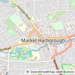 Map of Market Harborough, Leicestershire