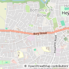 Map of Heywood, Lancashire