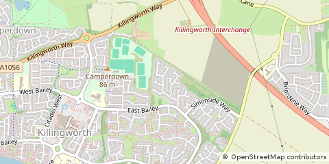 Map of Newcastle Upon Tyne, Tyne & Wear