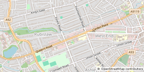 Map of Aberdeen