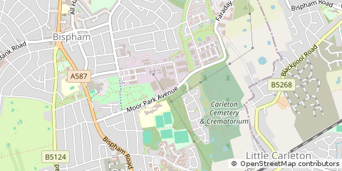 Map of Bispham, Lancashire