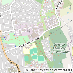 Map of Bispham, Lancashire