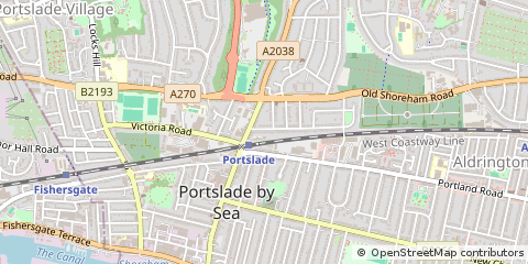 Map of Hove, East Sussex