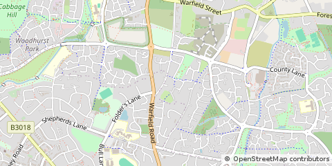 Map of Bracknell, Berkshire
