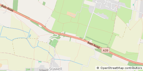 Map of Bridgwater, Somerset