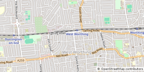 Map of Worthing