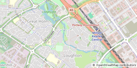 Map of Milton Keynes