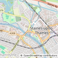 Map of Staines-Upon-Thames