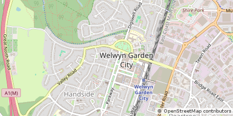 Map of Welwyn Garden City