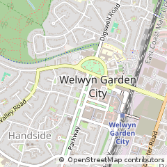 Map of Welwyn Garden City