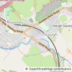 Map of Newhey, Rochdale, Lancashire