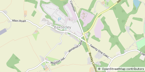 Map of Atherstone, Warwickshire