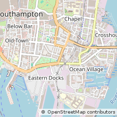 Map of Southampton, Hampshire