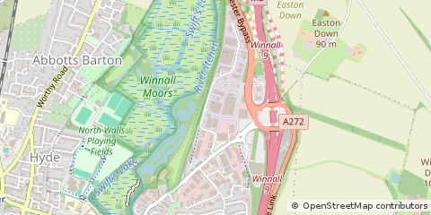 Map of Winchester, Hampshire