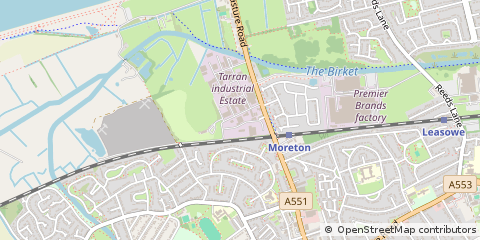 Map of Moreton, Wirral