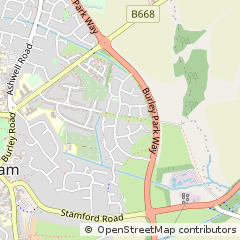 Map of Oakham, Rutland