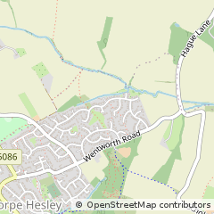 Map of Rotherham, South Yorkshire