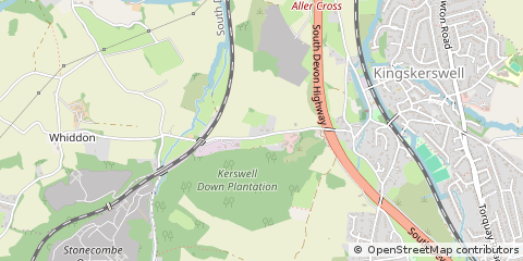 Map of Newton Abbot, Devon