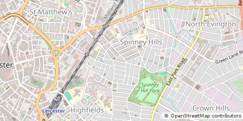 Map of Leicester