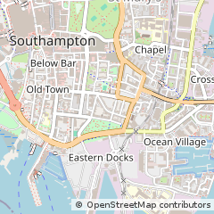 Map of Southampton, Hampshire