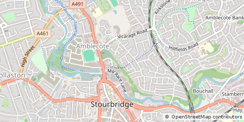 Map of Stourbridge, West Midlands