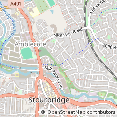 Map of Stourbridge, West Midlands