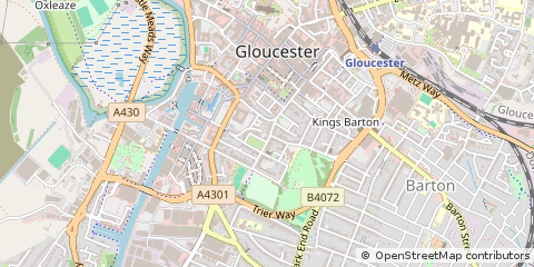 Map of Gloucestershire