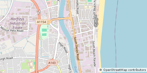 Map of Great Yarmouth, Norfolk