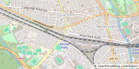 Map of South Glamorgan