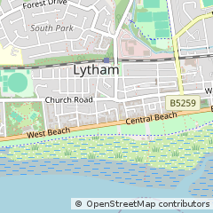Map of Lytham ST. Annes, Lancashire