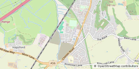 Map of Frodsham, Cheshire