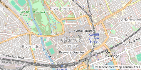 Map of Cardiff