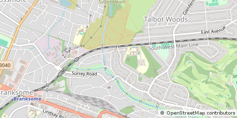 Map of Bournemouth