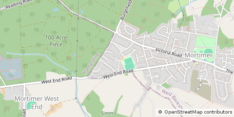 Map of Reading, Berkshire