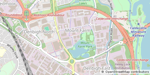 Map of Milton Keynes, Bucks