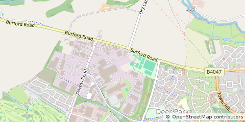 Map of Witney, Oxfordshire