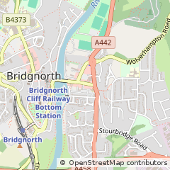 Map of Bridgnorth, Shropshire
