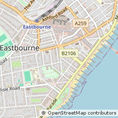 Map of Eastbourne, East Sussex